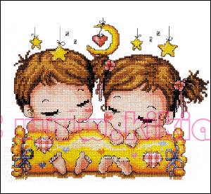 Schema punto croce Sonnellino 6