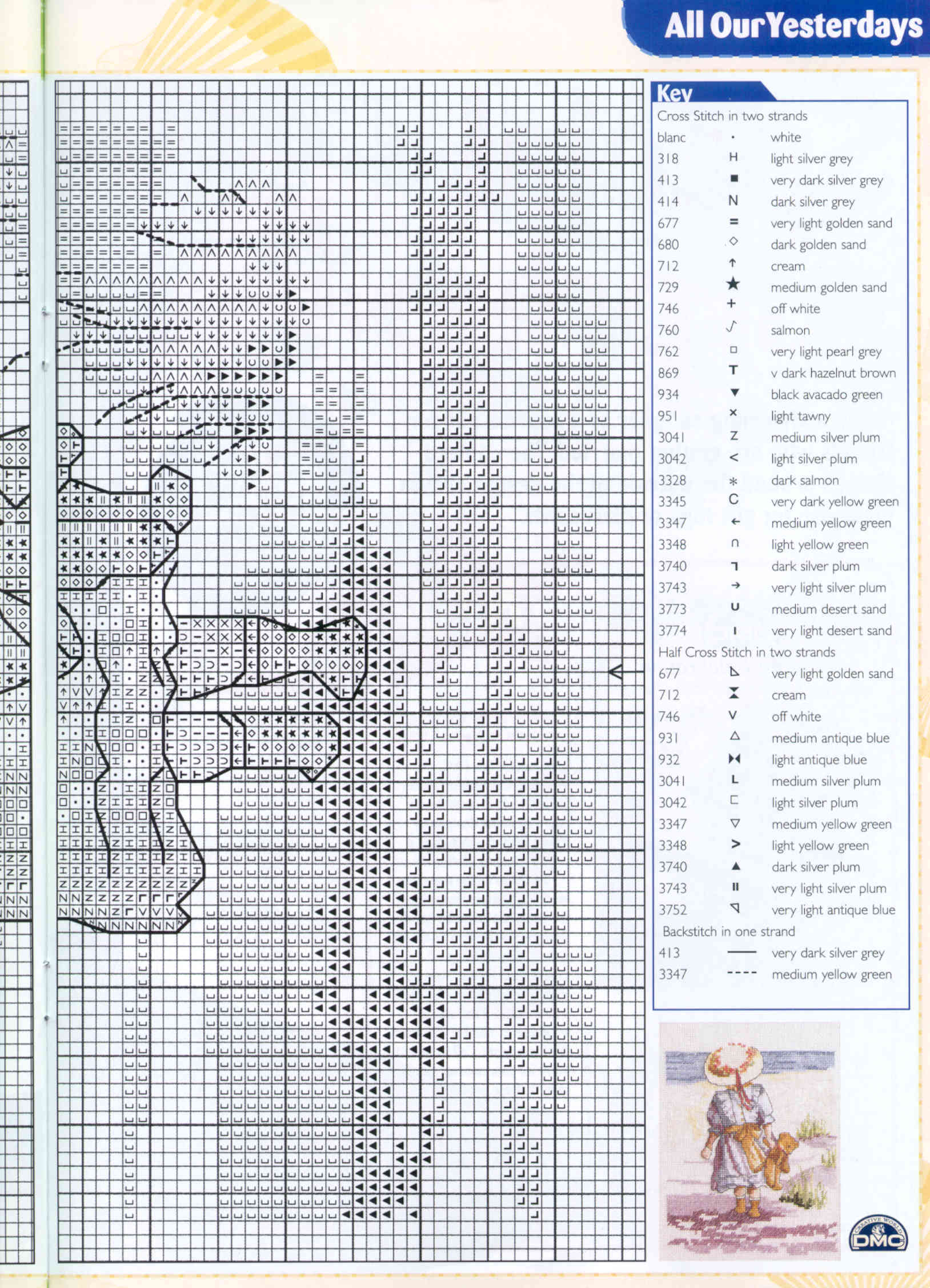 Schema punto croce Teddy 6