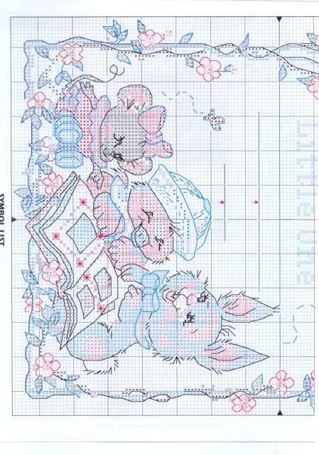 Schema punto croce Welcome Little 3