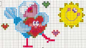 Schema punto croce Motivi 64