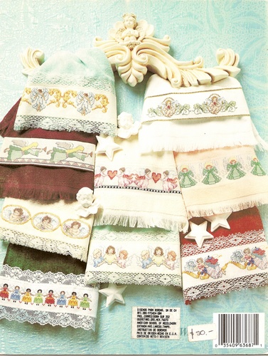 Schema punto croce Angel Towels 02