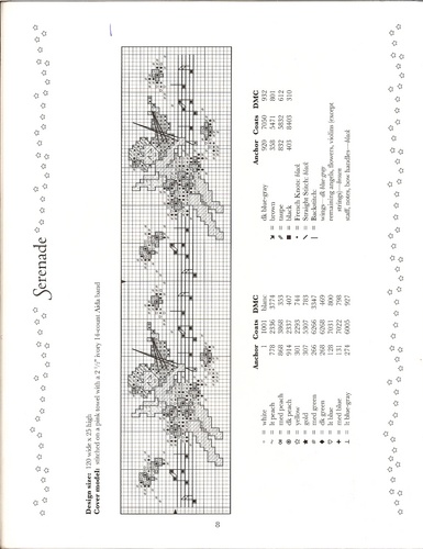 Schema punto croce Angel Towels 09