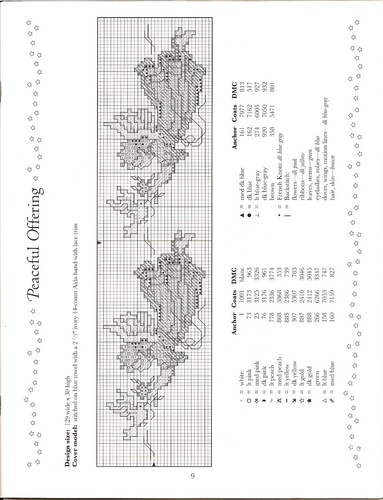 Schema punto croce Angel Towels 10