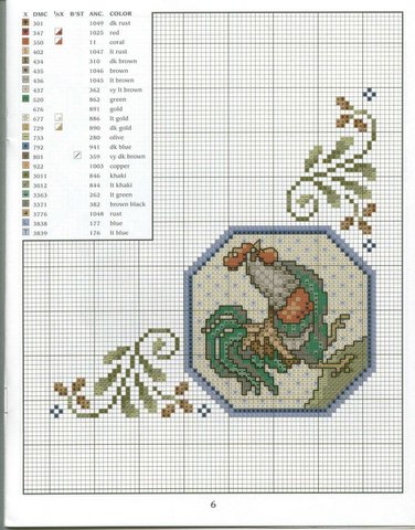 Schema punto croce Angoli 01