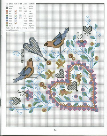 Schema punto croce Angoli 15