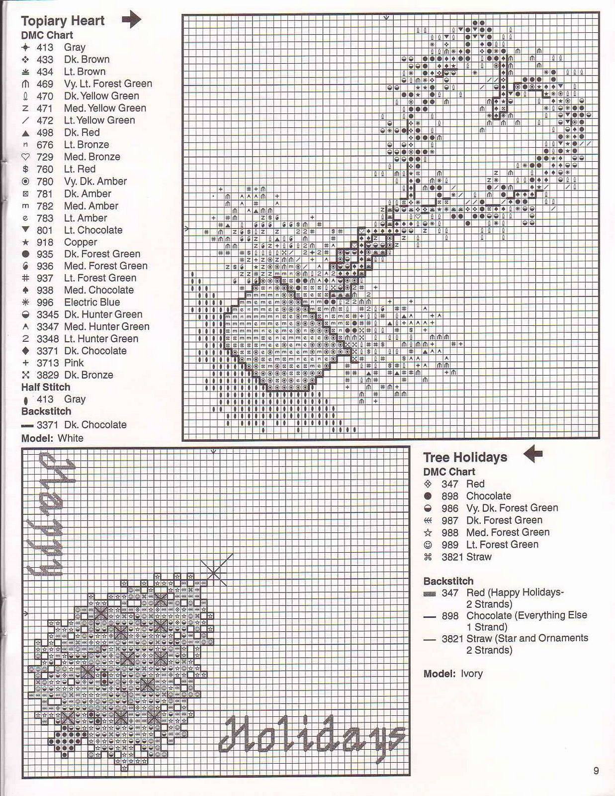 Schema punto croce Angoli 30