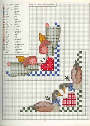 Schema punto croce Angoli 34