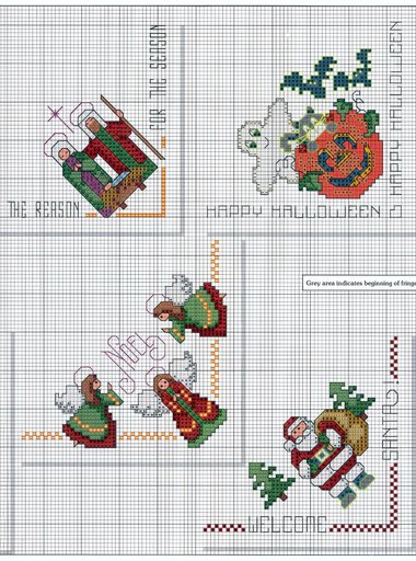 Schema punto croce Angoli 53