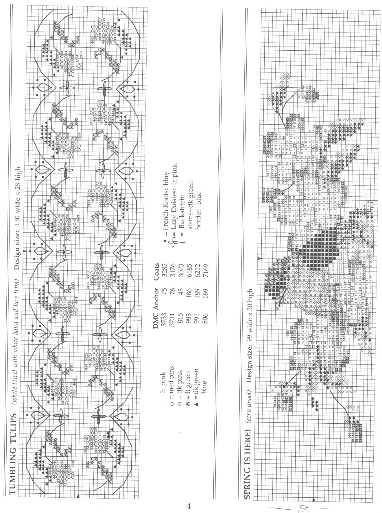 Schema punto croce Asciugamani 12