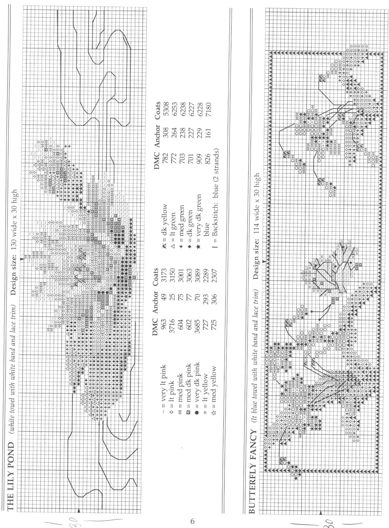 Schema punto croce Asciugamani 14