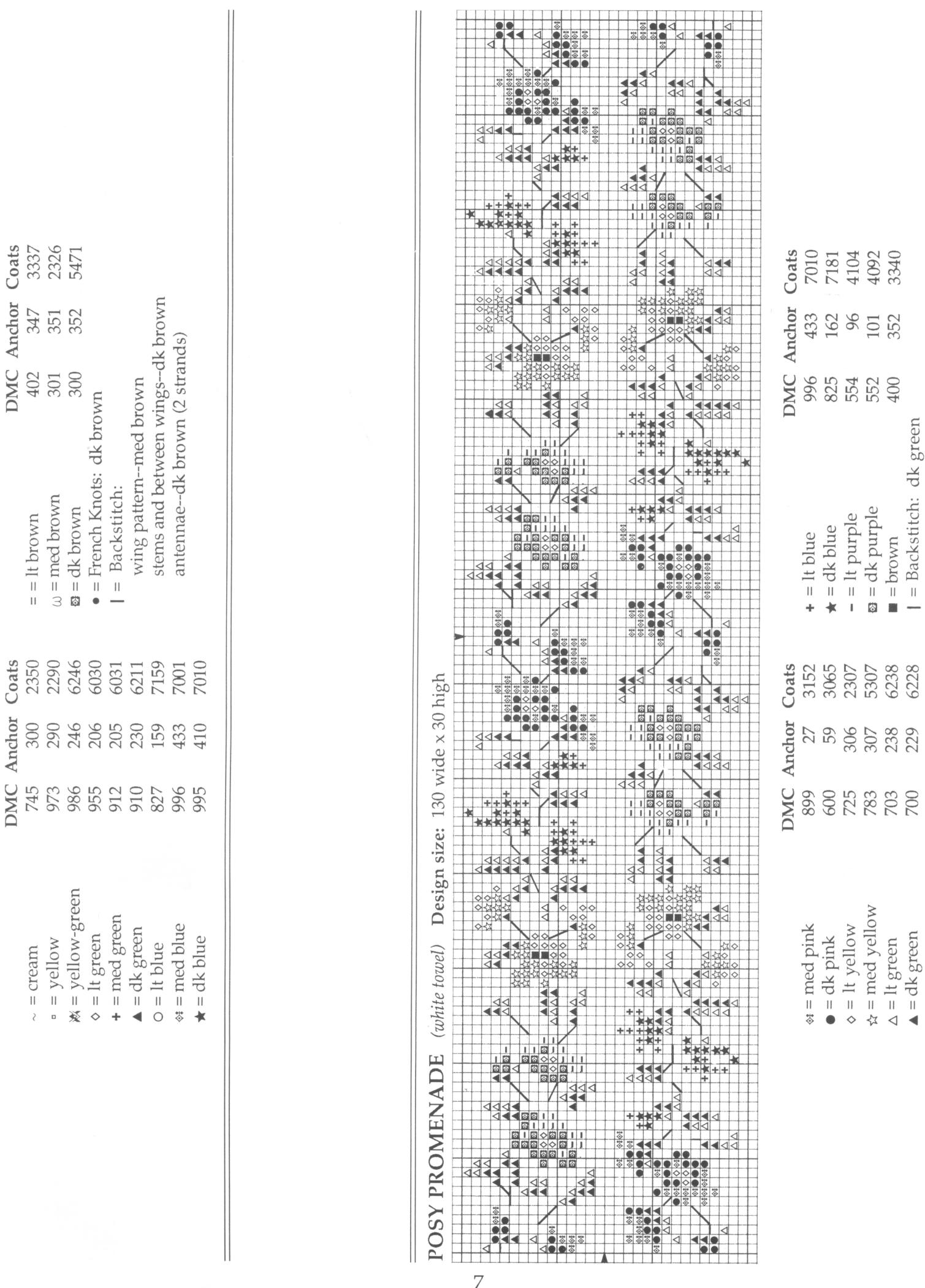 Schema punto croce Asciugamani 15