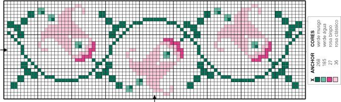 Schema punto croce Barradinho Flores 8