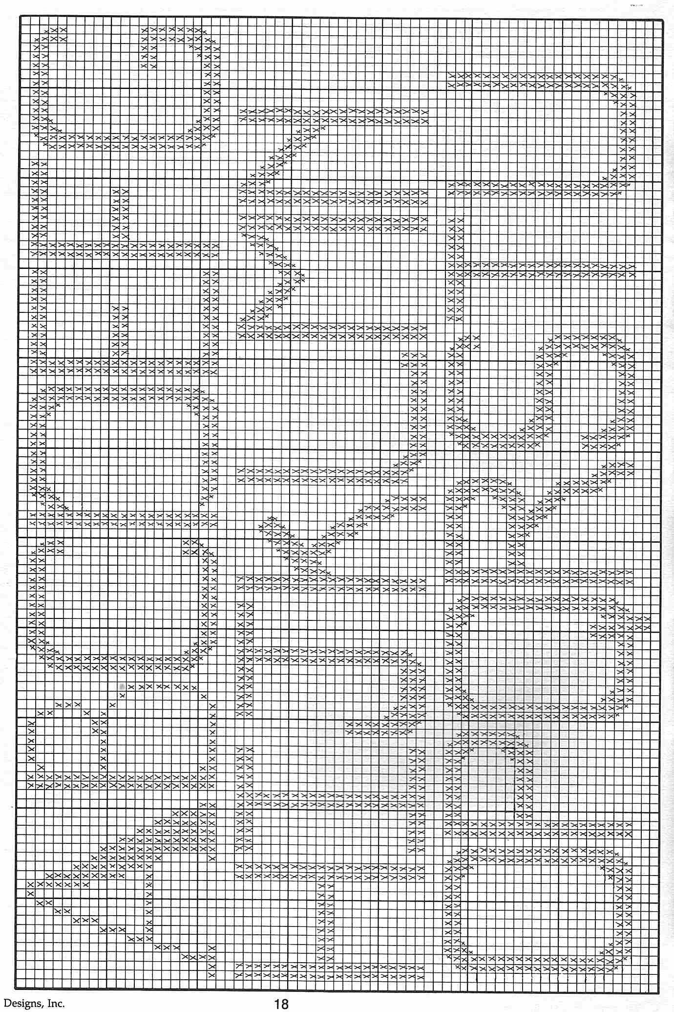 Schema punto croce Bordering On Towel 04