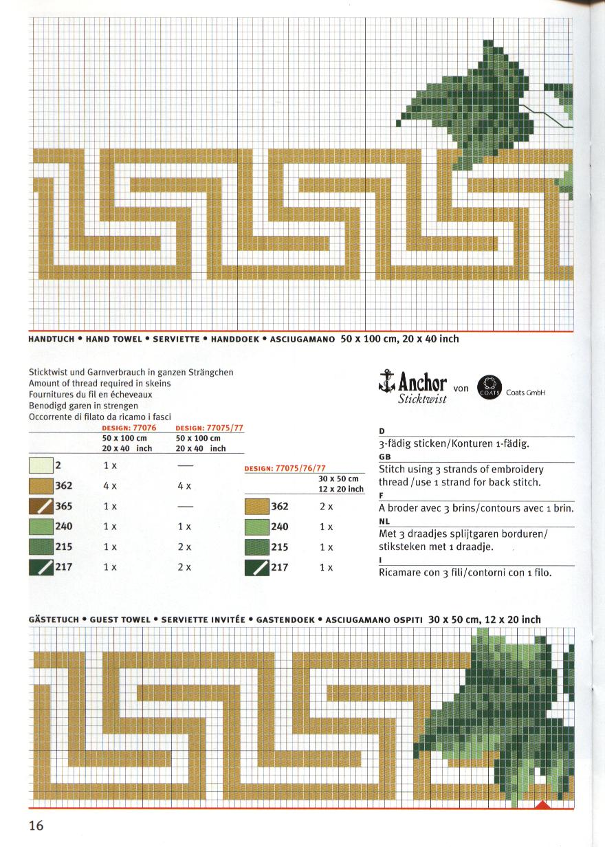 Schema punto croce Bordo Ederea 02