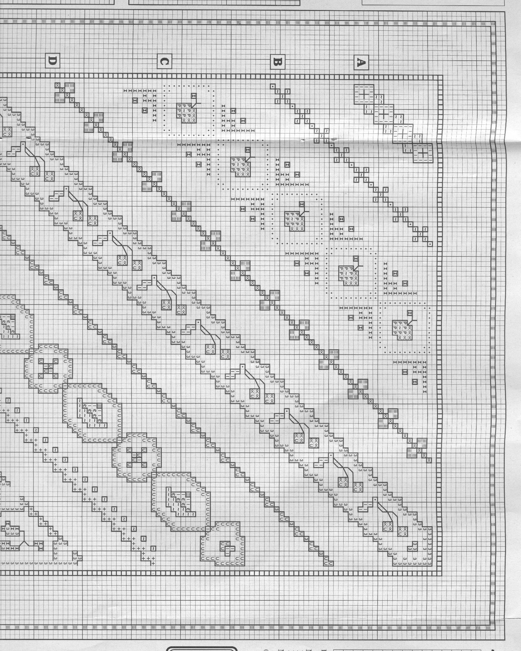 Schema punto croce Cenefas 101