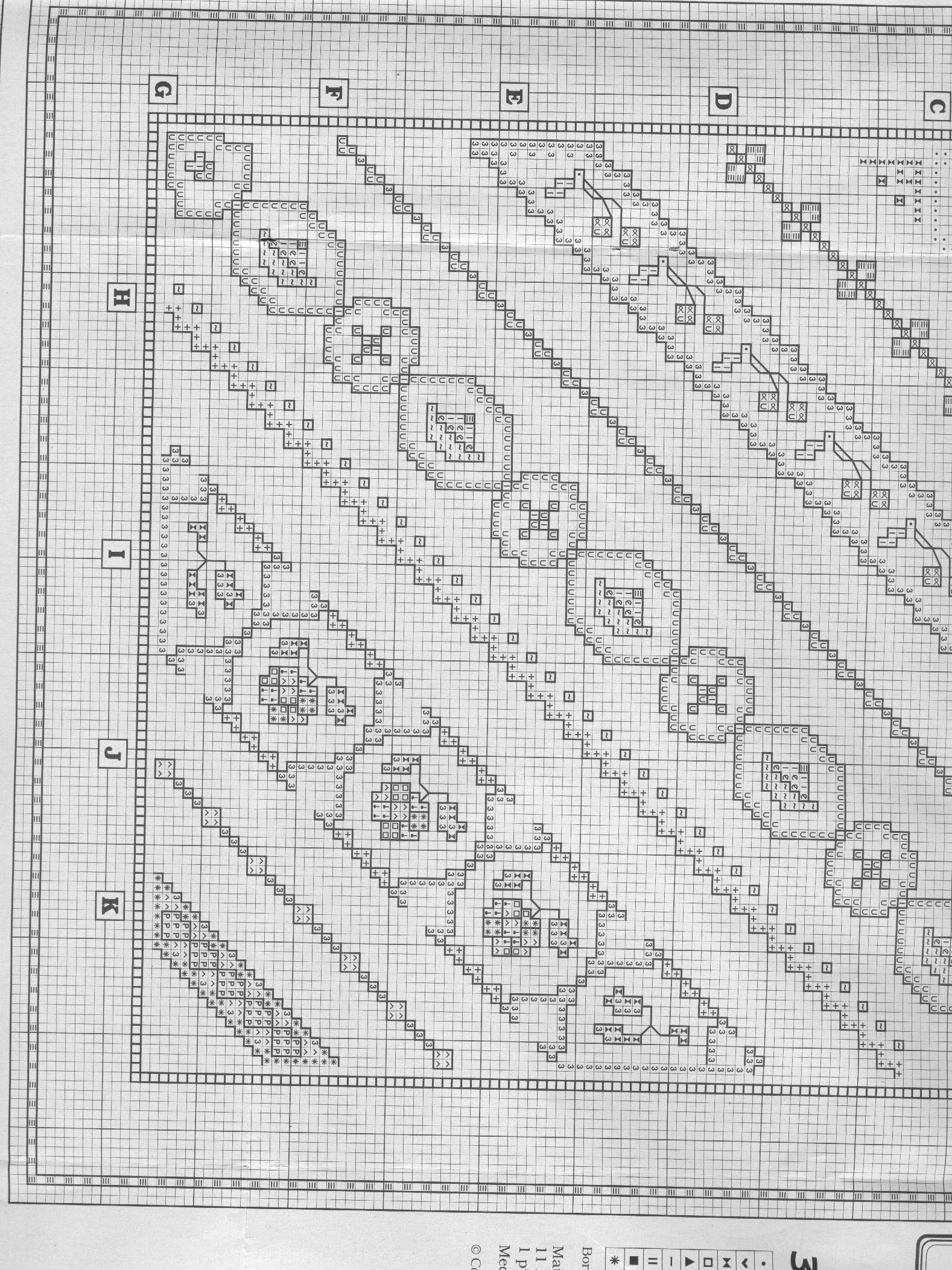 Schema punto croce Cenefas 102