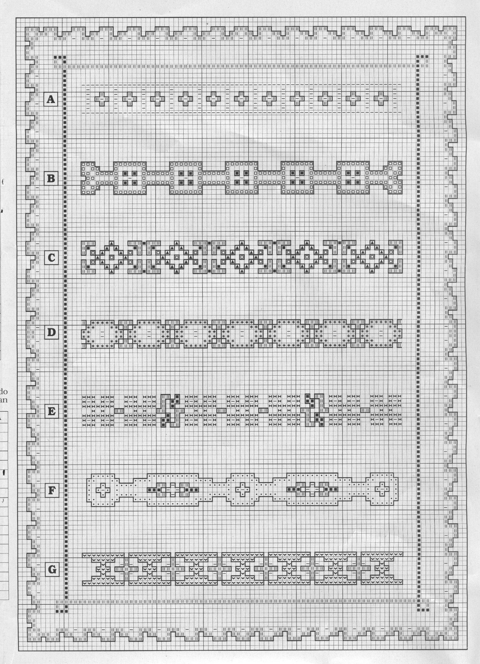 Schema punto croce Cenefas 103