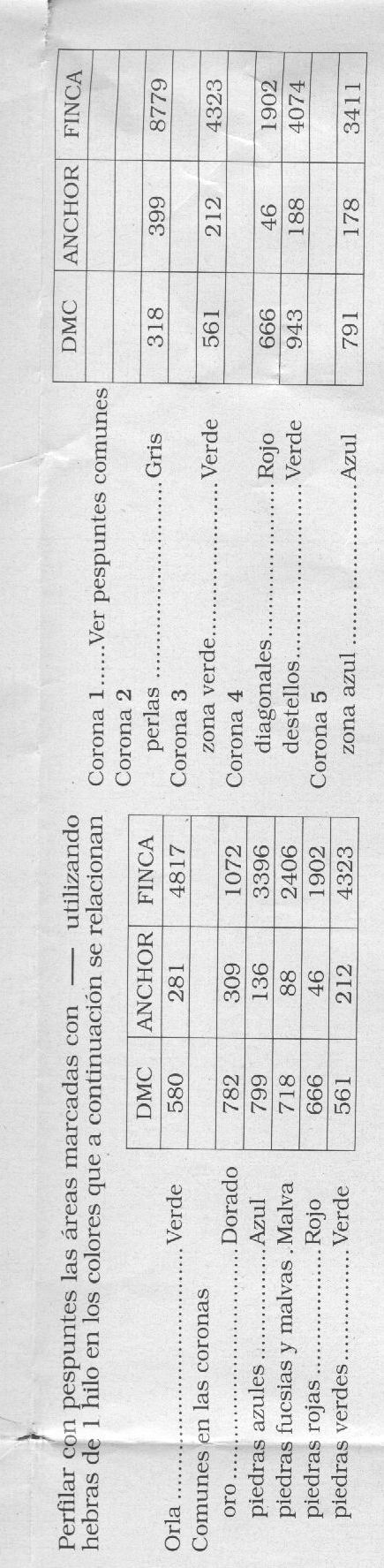 Schema punto croce Cenefas 106