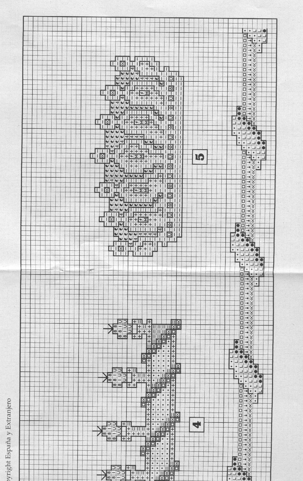 Schema punto croce Cenefas 109