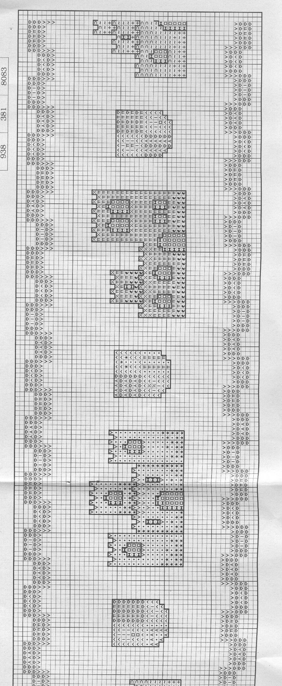 Schema punto croce Cenefas 111