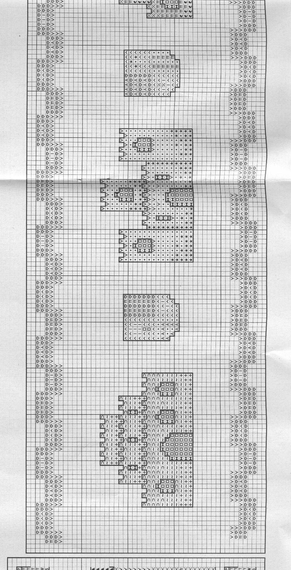 Schema punto croce Cenefas 112