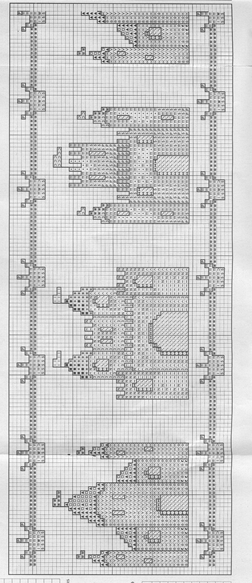 Schema punto croce Cenefas 113