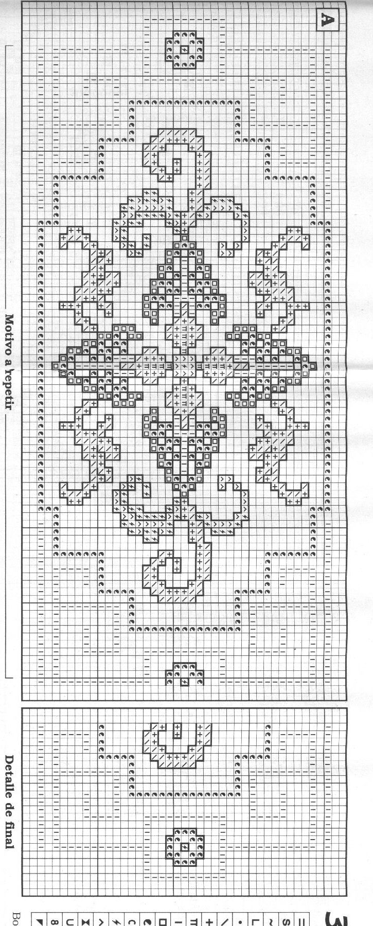 Schema punto croce Cenefas 120