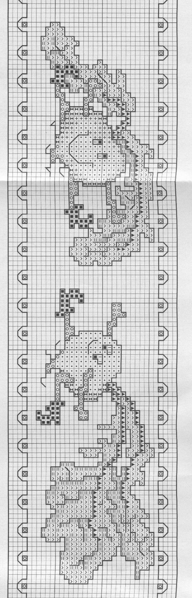 Schema punto croce Cenefas 33