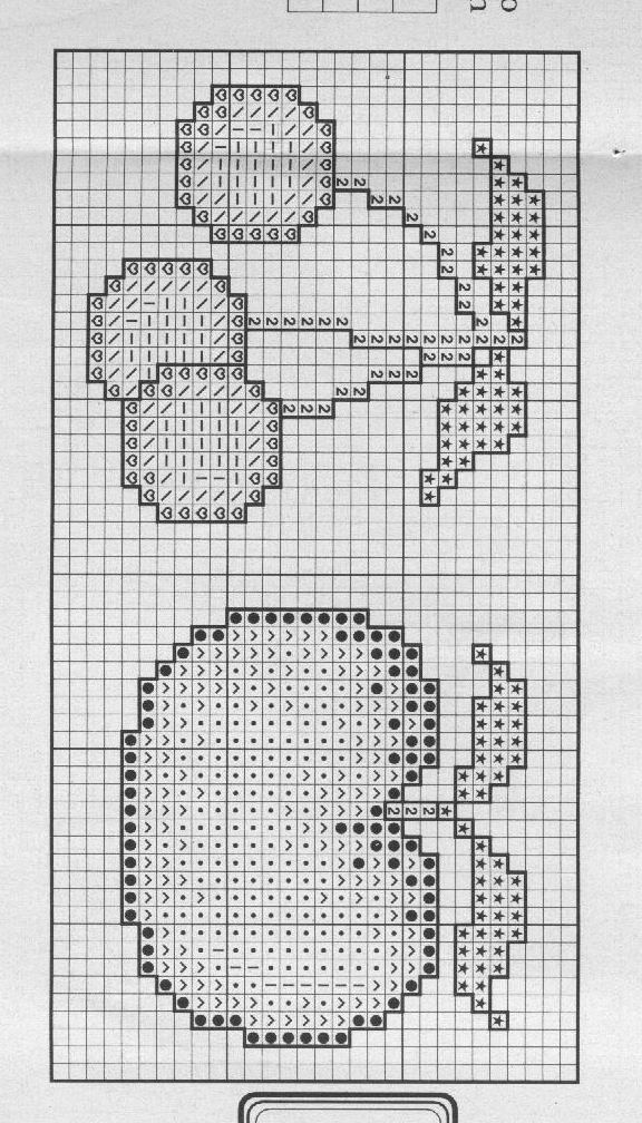 Schema punto croce Cenefas 35