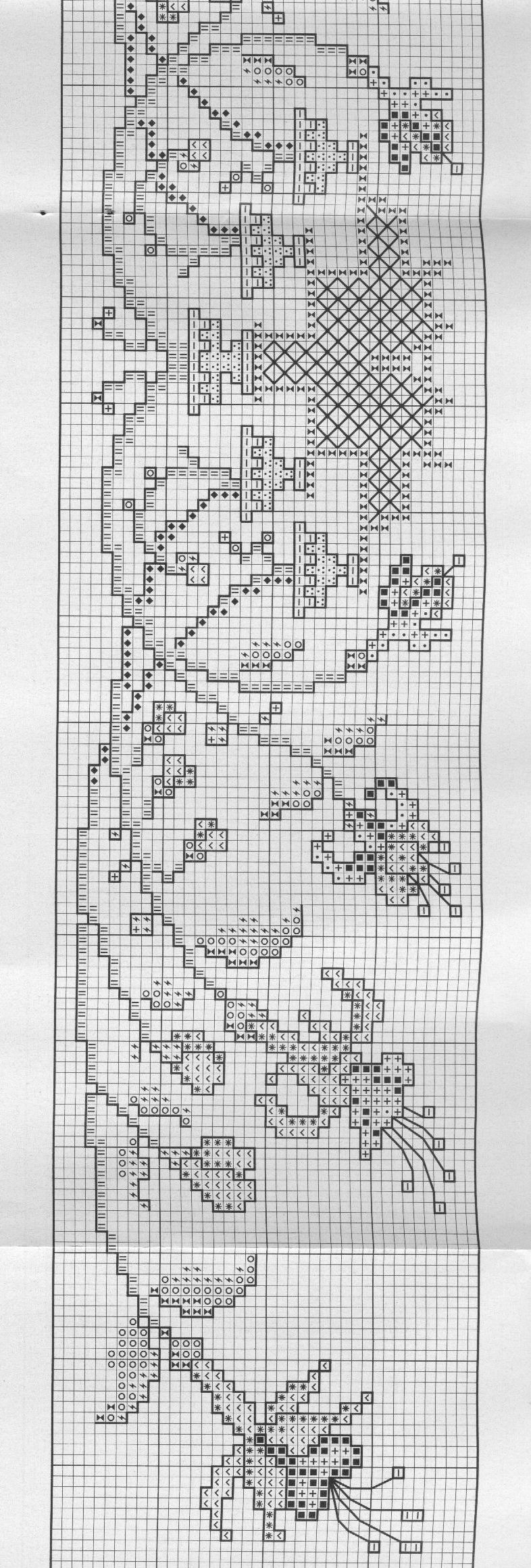 Schema punto croce Cenefas 38