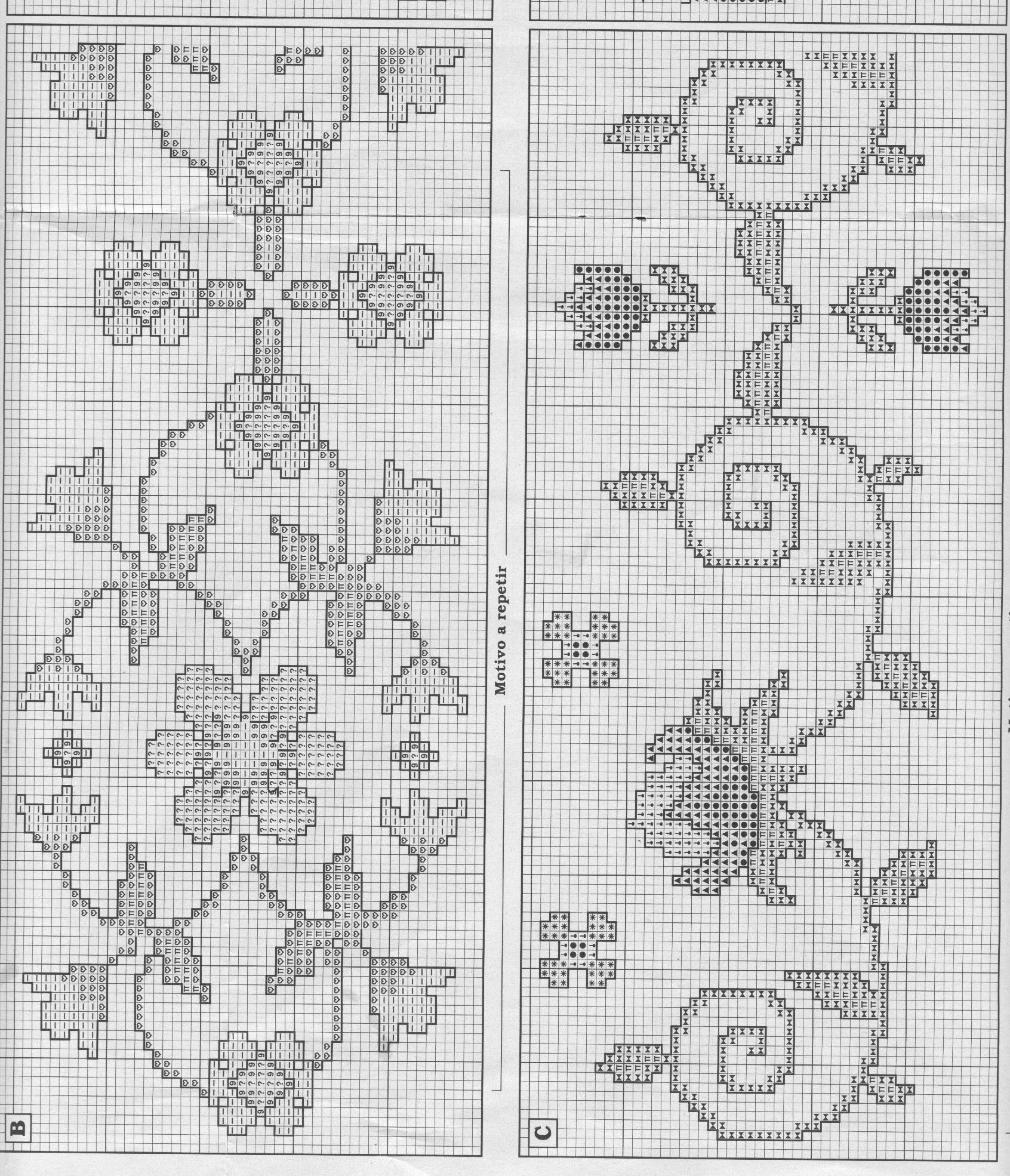 Schema punto croce Cenefas 42