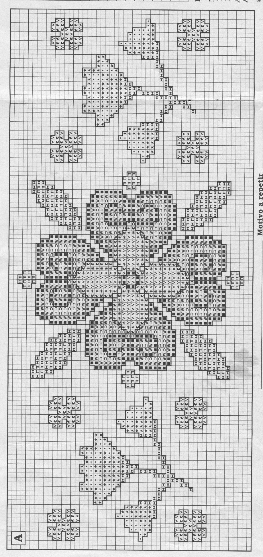 Schema punto croce Cenefas 43