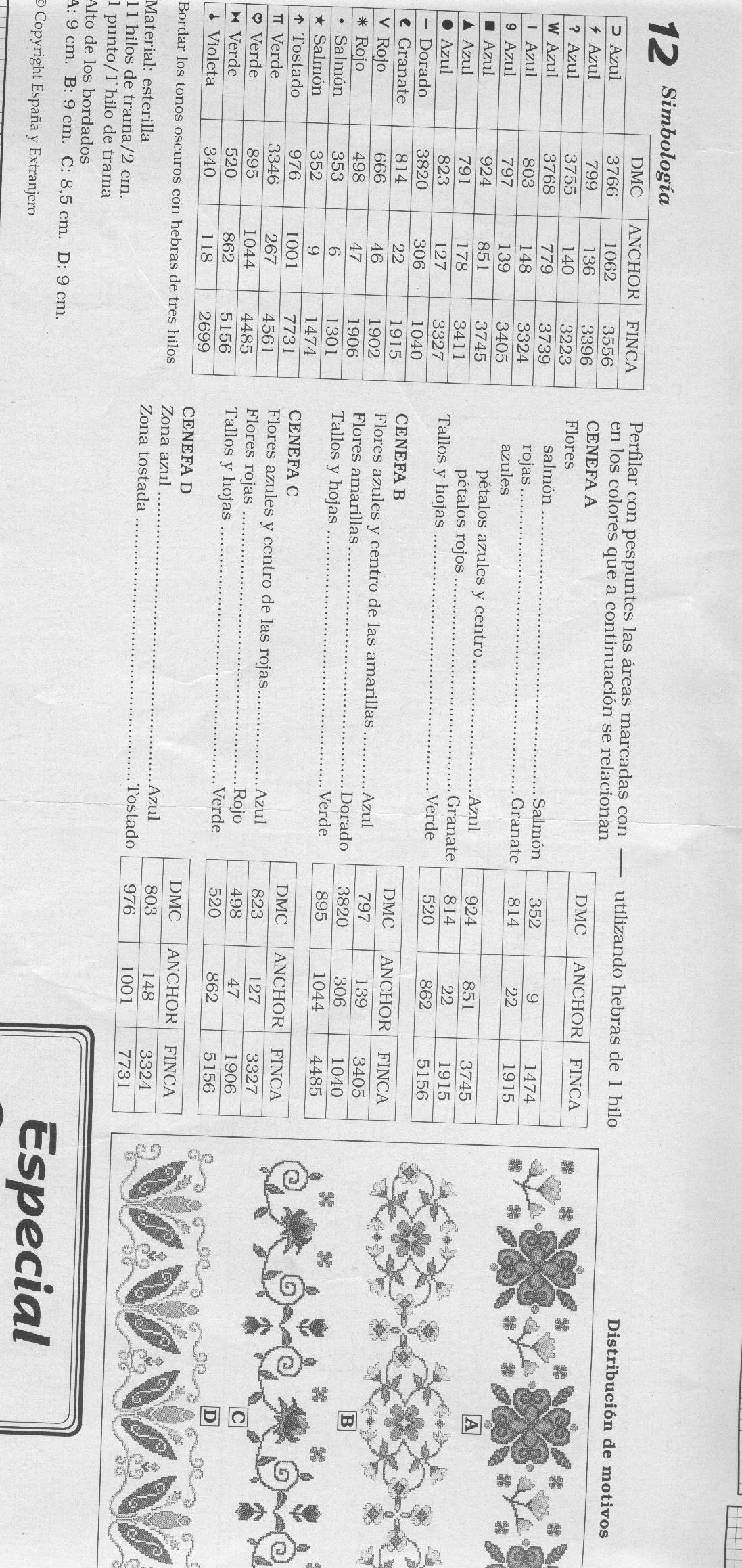 Schema punto croce Cenefas 46