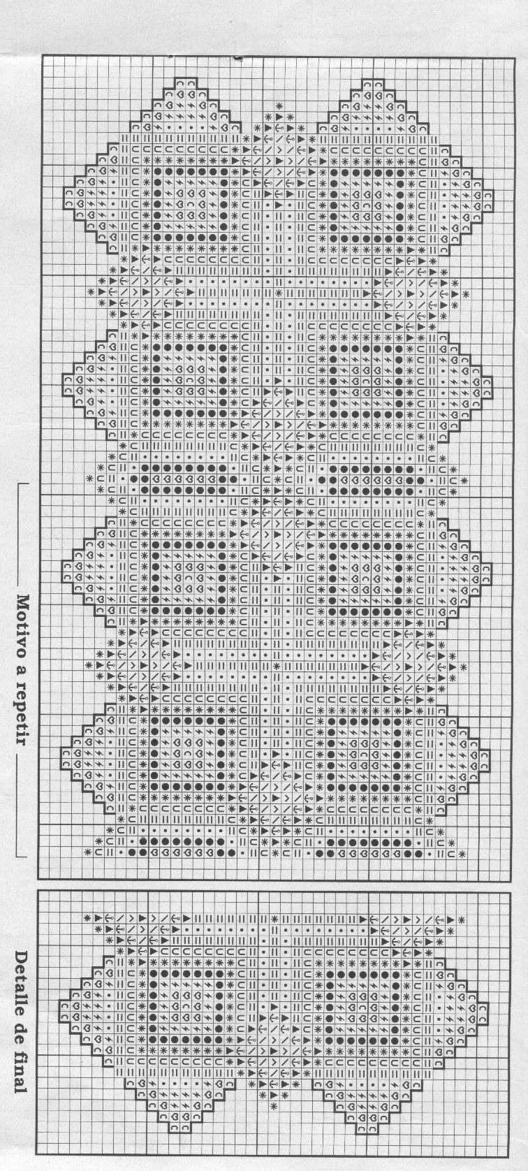 Schema punto croce Cenefas 48