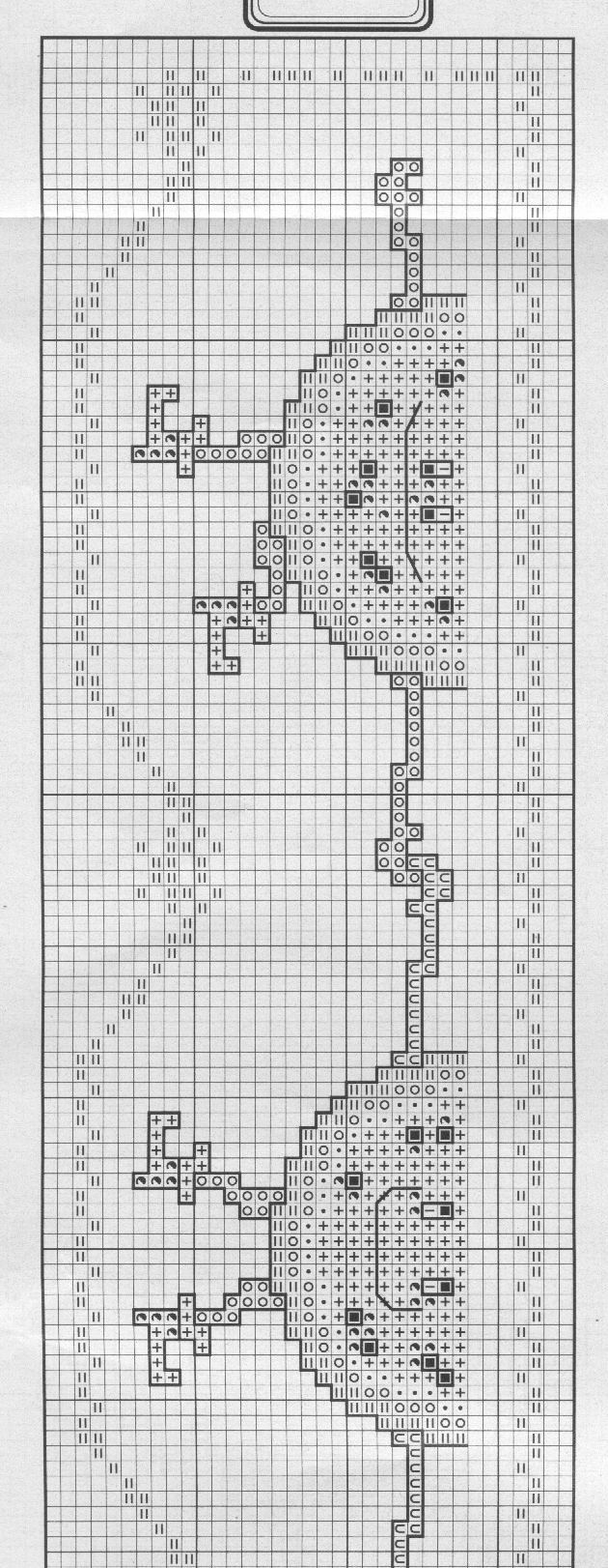 Schema punto croce Cenefas 49