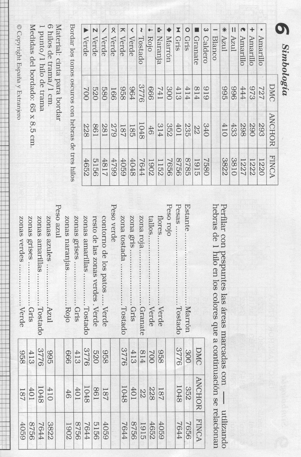 Schema punto croce Cenefas 55