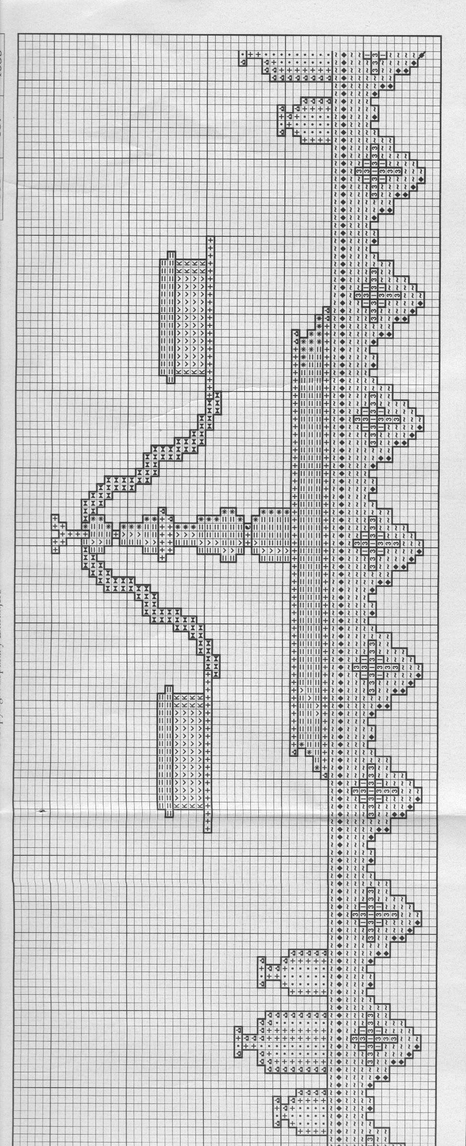 Schema punto croce Cenefas 56