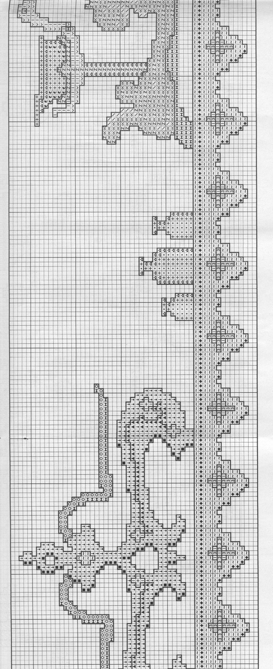 Schema punto croce Cenefas 58