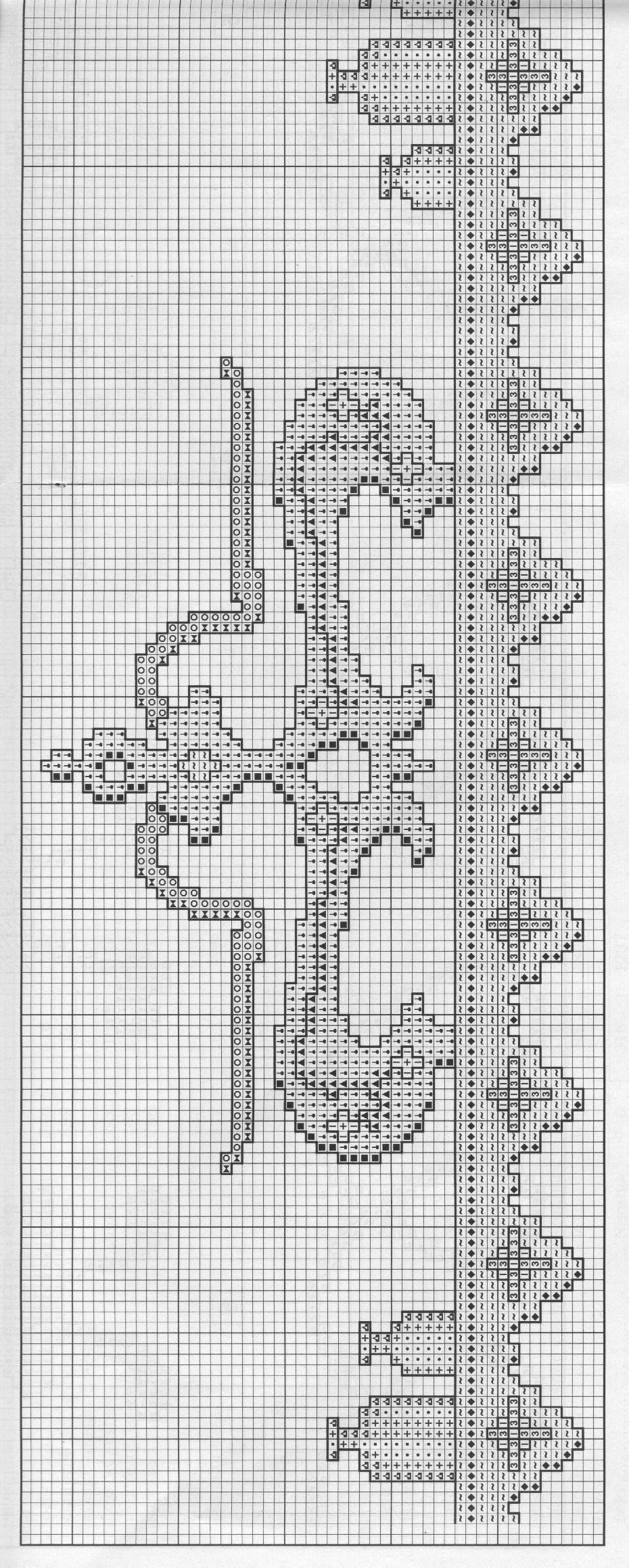 Schema punto croce Cenefas 59