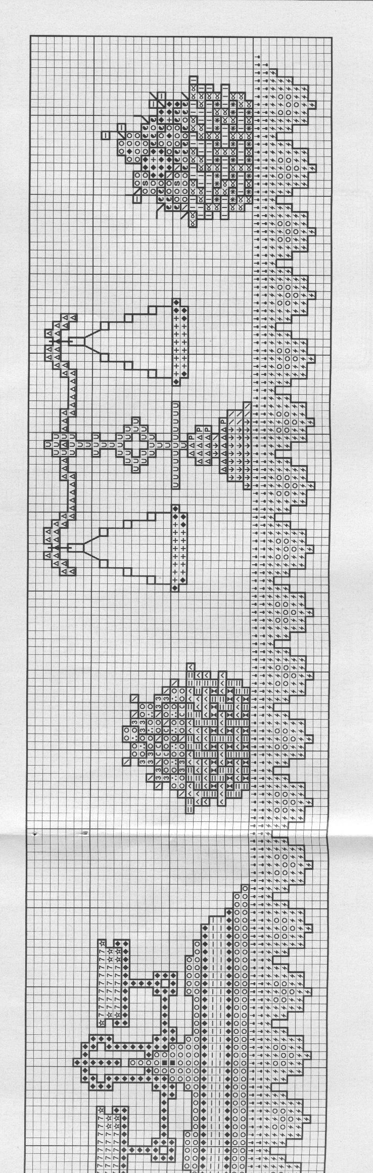 Schema punto croce Cenefas 63