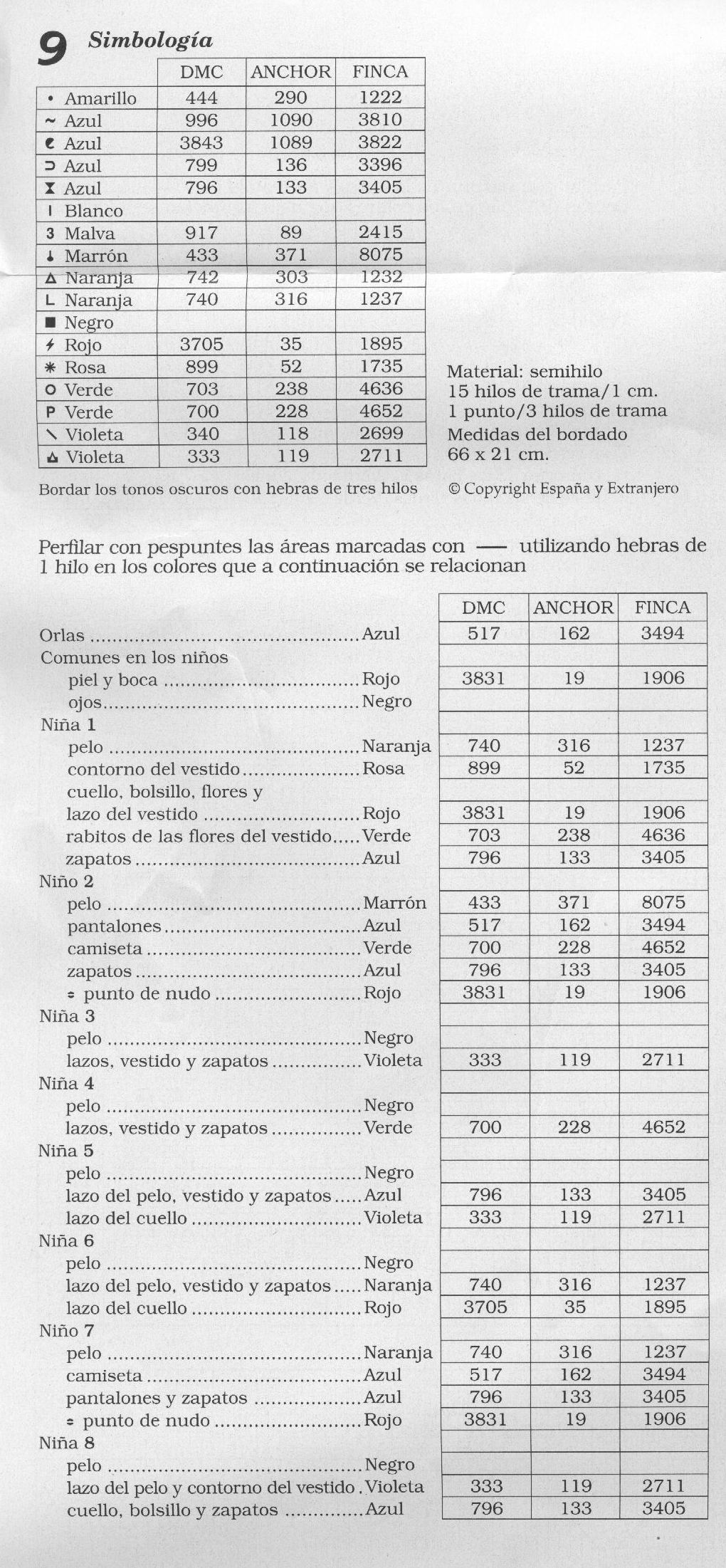 Schema punto croce Cenefas 68