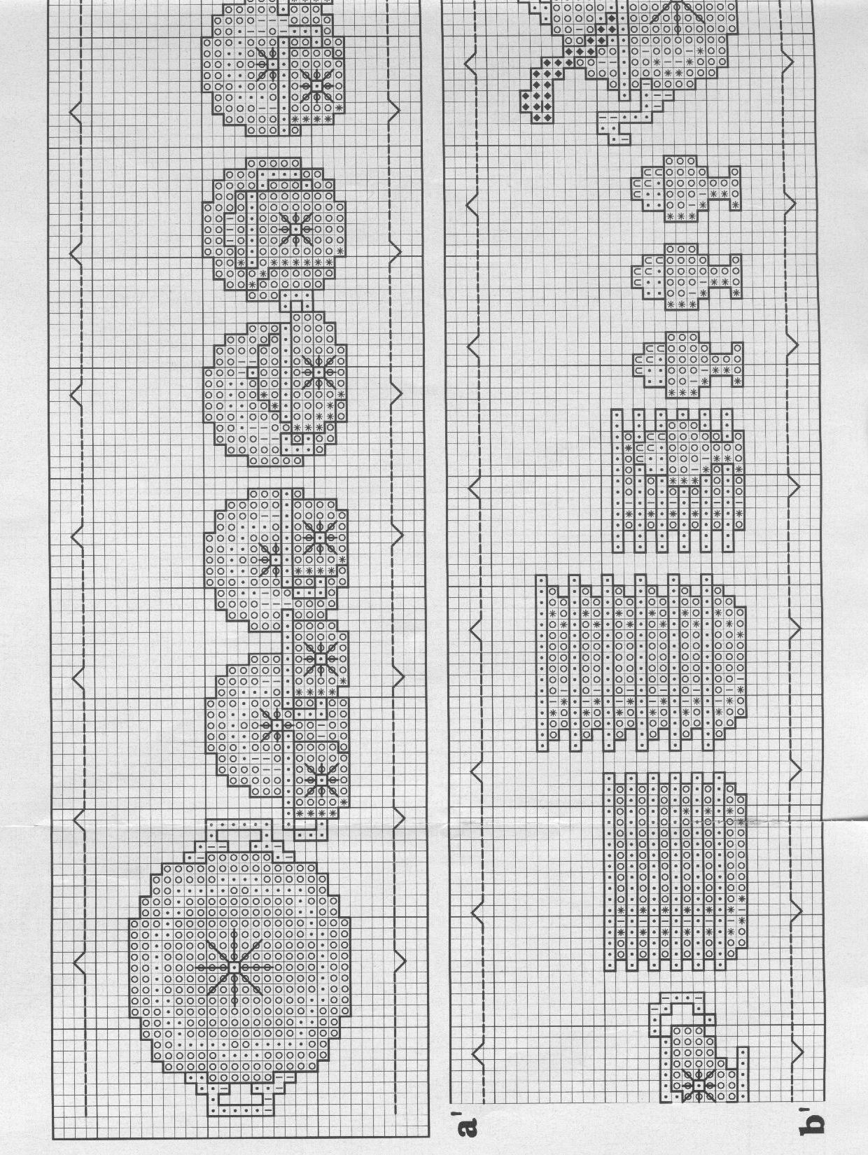 Schema punto croce Cenefas 77