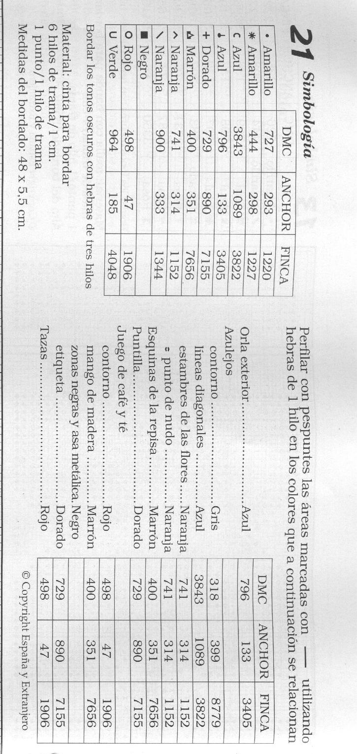 Schema punto croce Cenefas 78