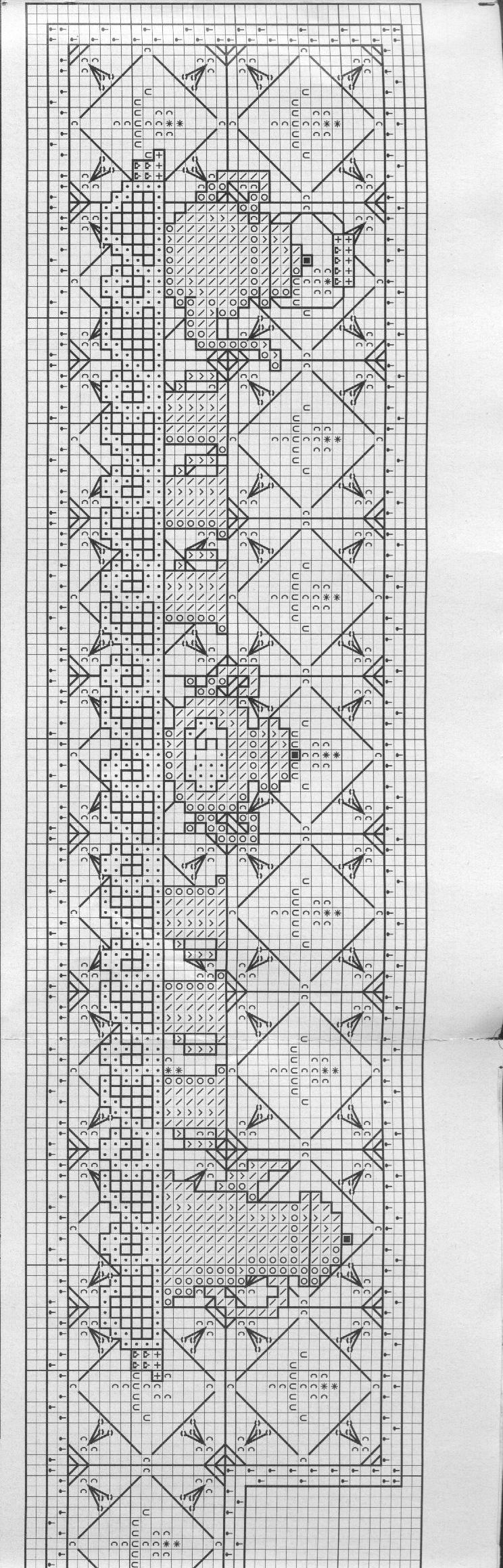 Schema punto croce Cenefas 80