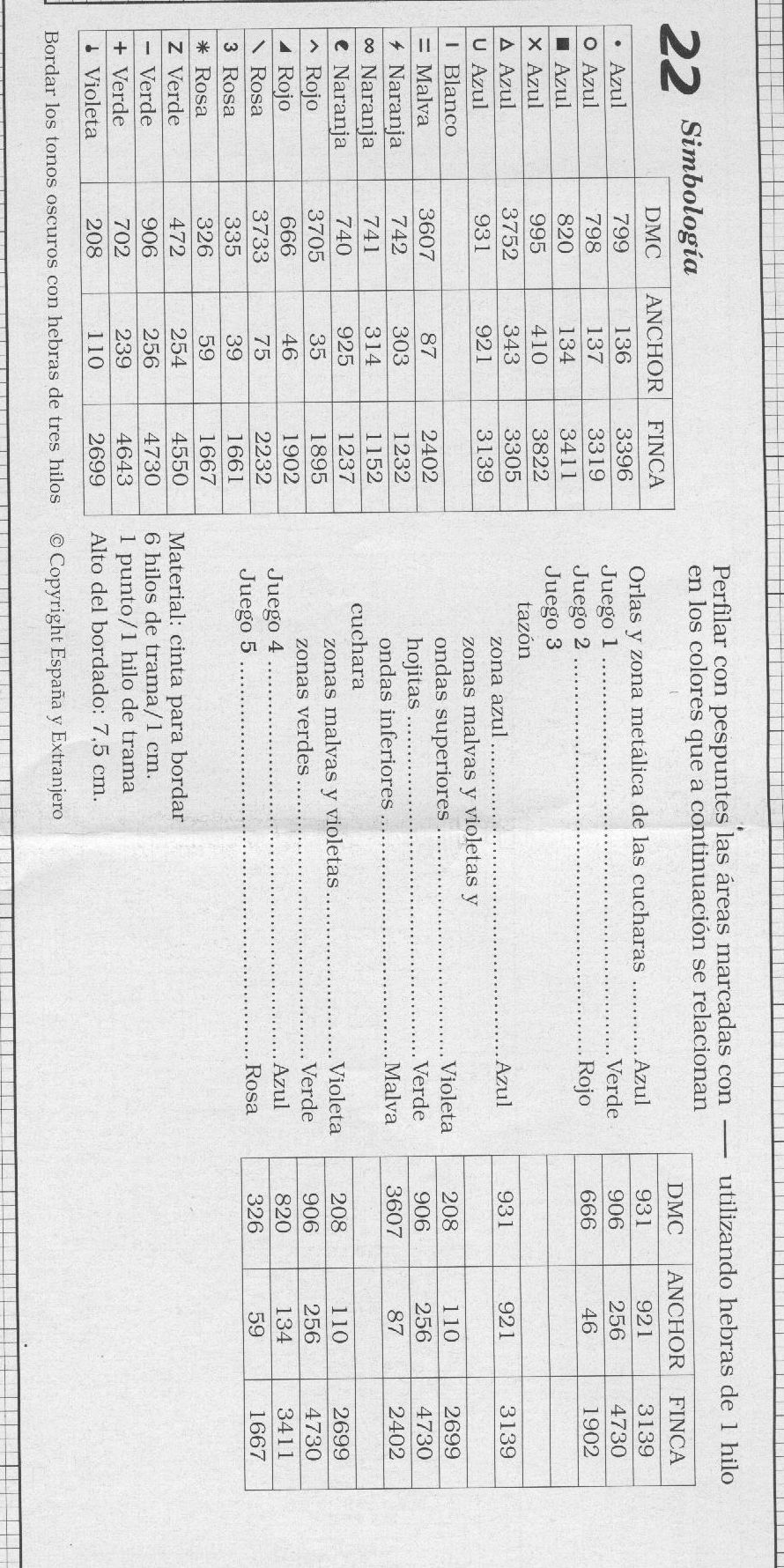 Schema punto croce Cenefas 81