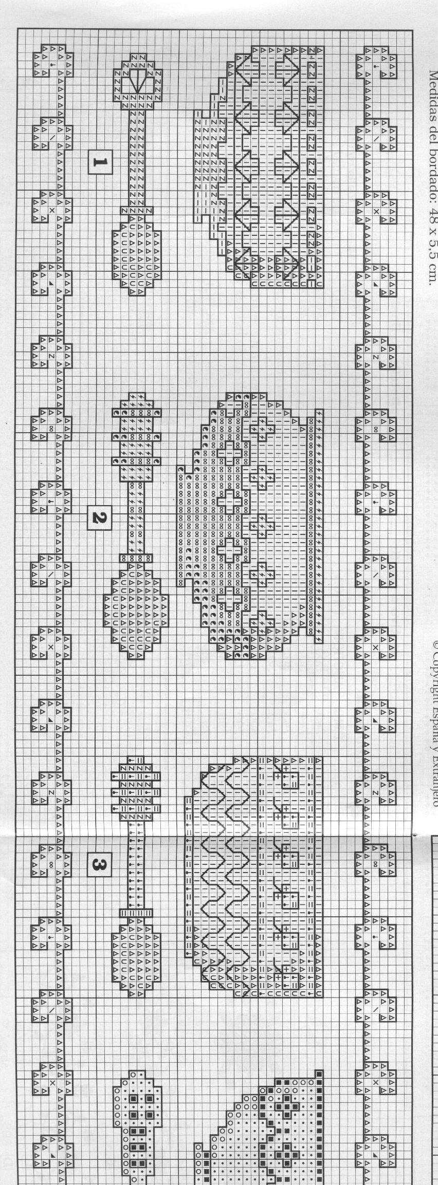 Schema punto croce Cenefas 82