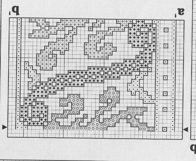 Schema punto croce Cenefas 92