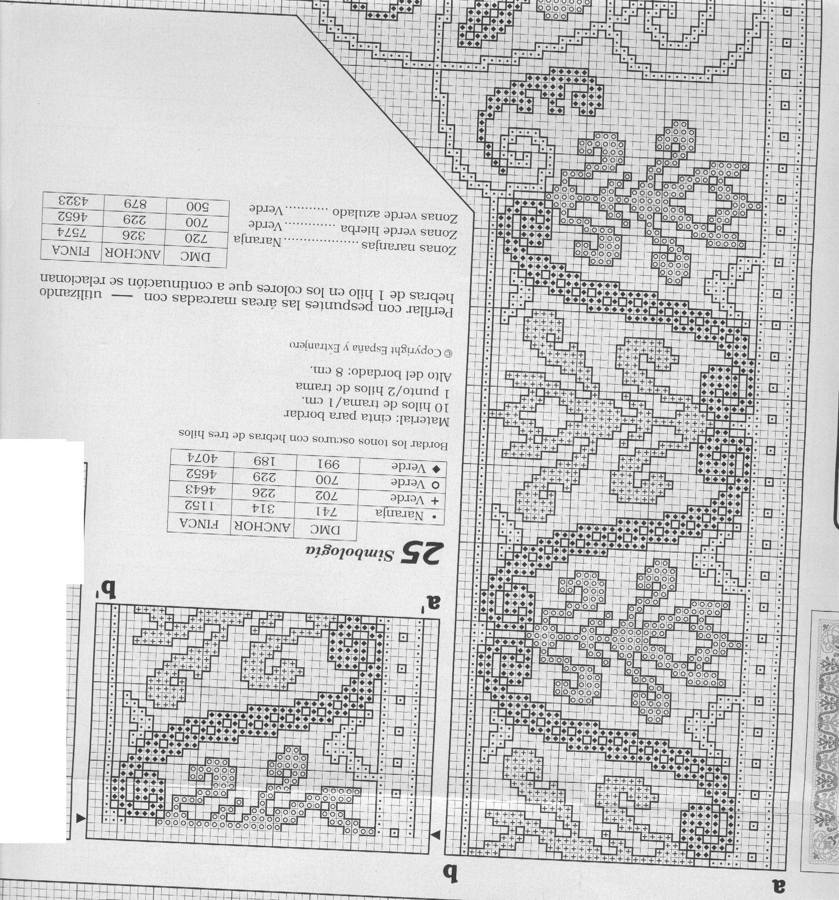 Schema punto croce Cenefas 93