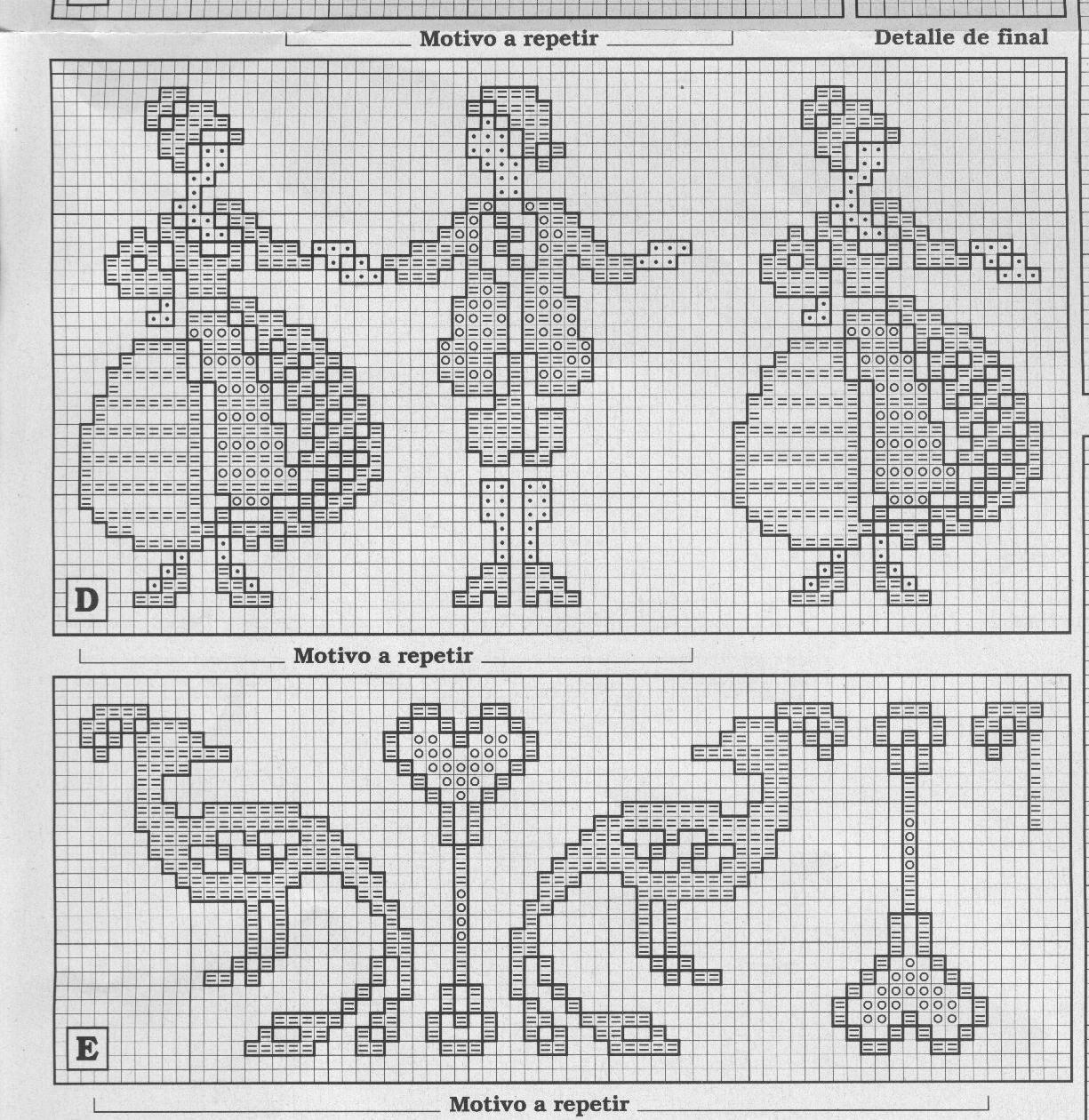 Schema punto croce Cenefas 99