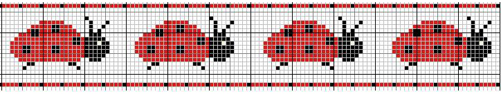 Schema punto croce Coccinelle